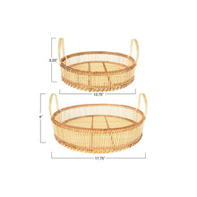 Load image into Gallery viewer, Set of 2 Bamboo Trays