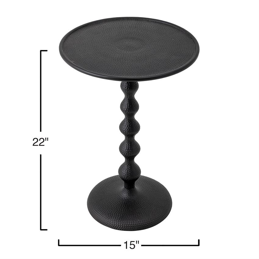 Hammered Metal Table