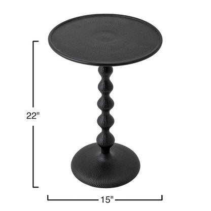 Hammered Metal Table