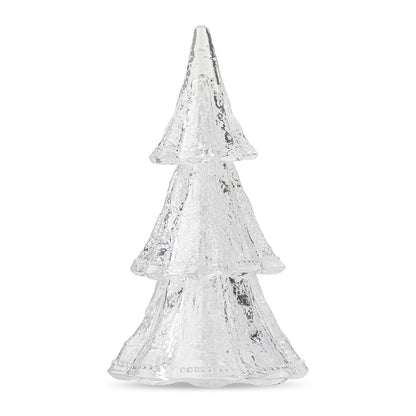 Berry & Thread 10.5" 3pc Stacking Glass Tree in Clear with Snow - Juliska