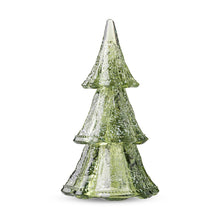 Load image into Gallery viewer, Juliska Berry &amp; Thread 10.5&quot; 3pc Stacking Glass Tree in Evergreen with Snow
