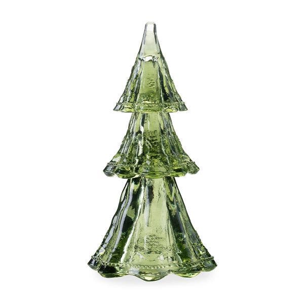 Berry & Thread 10.5" 3pc Stacking Glass Tree in Evergreen - Juliska