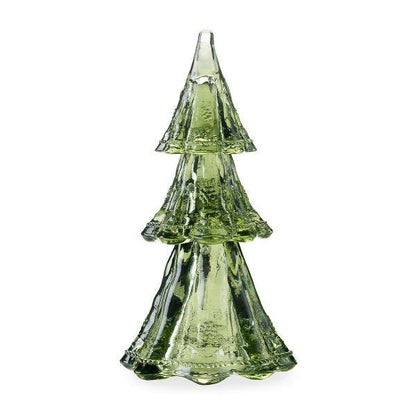 Berry & Thread 10.5" 3pc Stacking Glass Tree in Evergreen - Juliska
