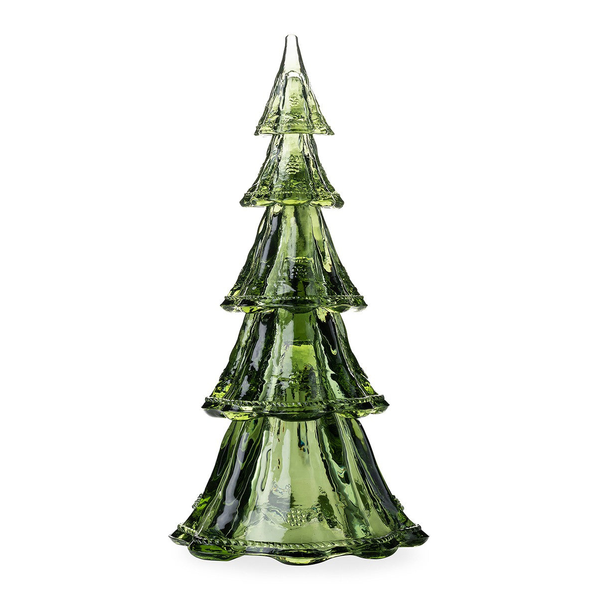 Juliska Berry & Thread 16" Stackable Glass Tree 5pc in Evergreen