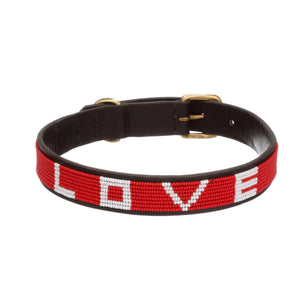 Love Is Project LOVE Pet Collar - Red Large