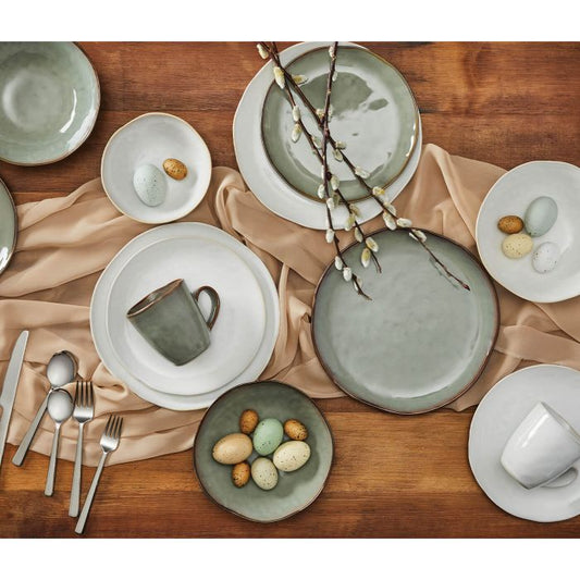 Simon Pearce Burlington Dinner Plate, Moss Glen