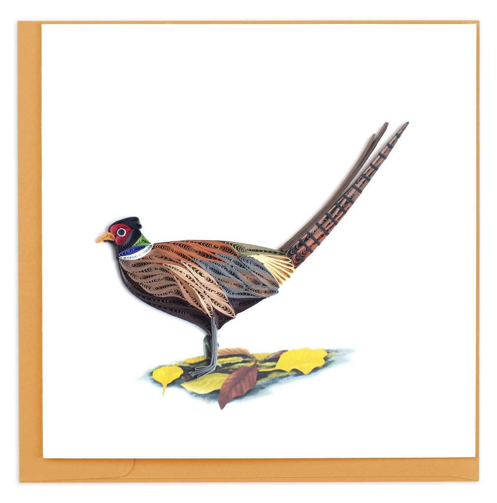 Quilling Card - Ring-neck Pheasant Greeting Card