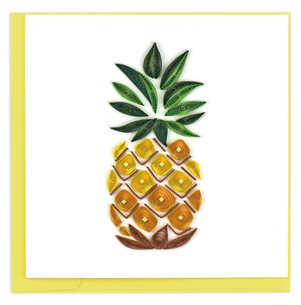 Quilling Card - Pineapple Greeting Card