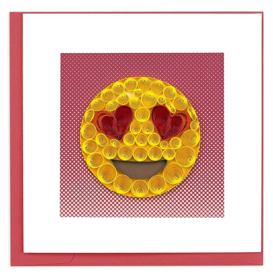 Quilling Card - Love Emoji Greeting Card