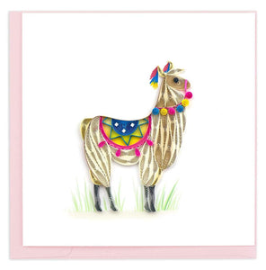 Quilling Card - Llama Greeting Card