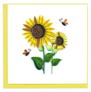 Quilling Card - Sunflower Greeting Card