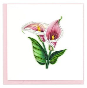 Quilling Card - Calla Lily Greeting Card