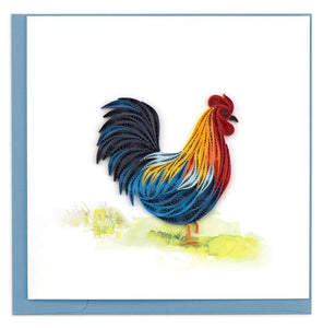 Quilling Card - Rooster Greeting Card