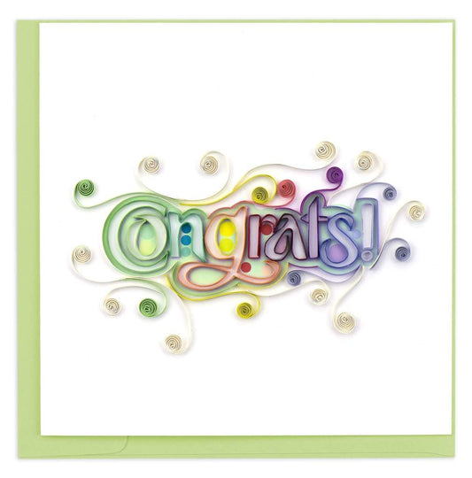 Quilling Card - Congrats