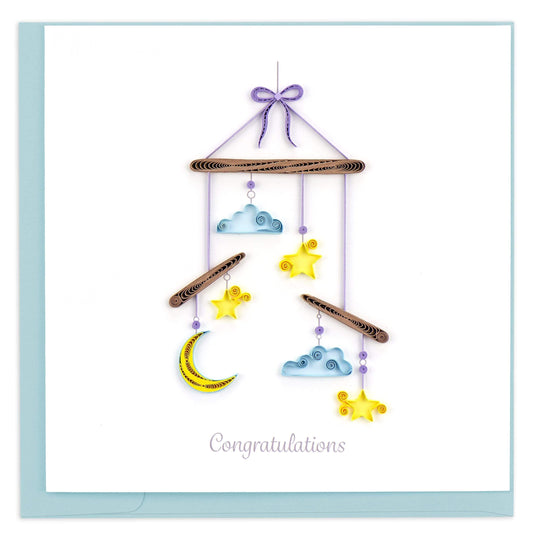 Quilling Card - Night Sky Baby Mobile
