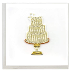 Quilling Card - Wedding Cake Greeting Card