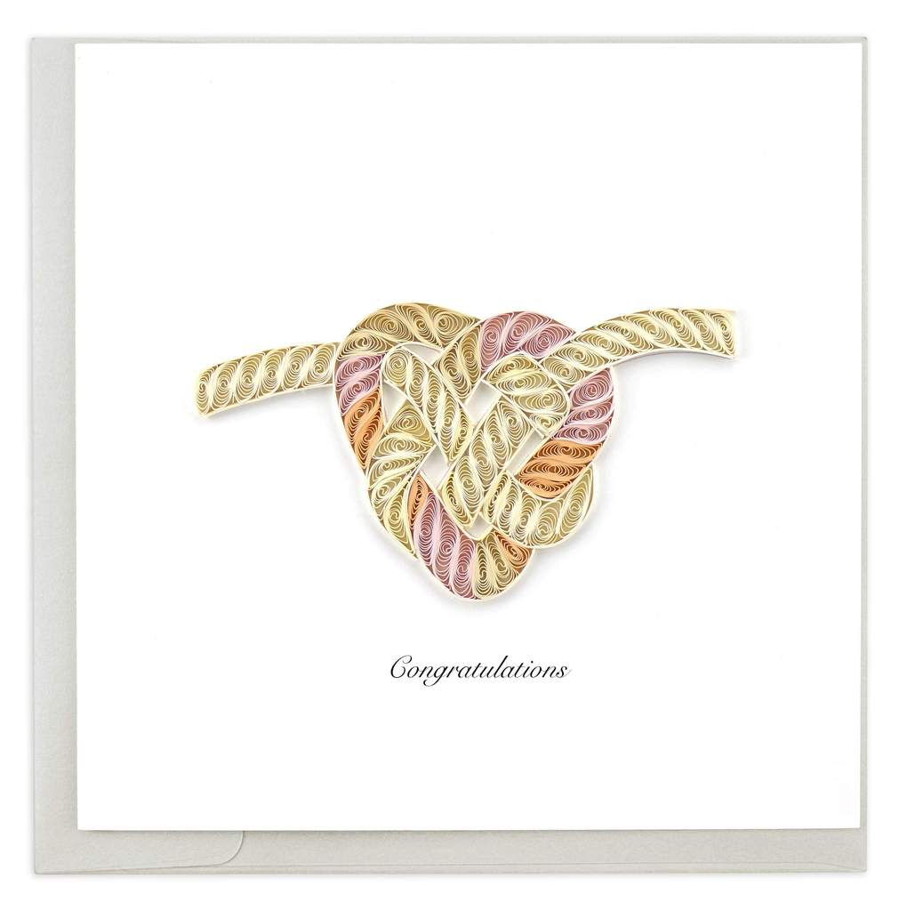 Quilling Card - Tie the Knot Greeting Card