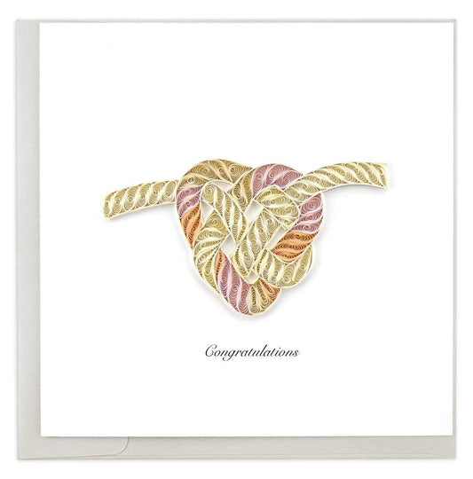 Quilling Card - Tie the Knot Greeting Card