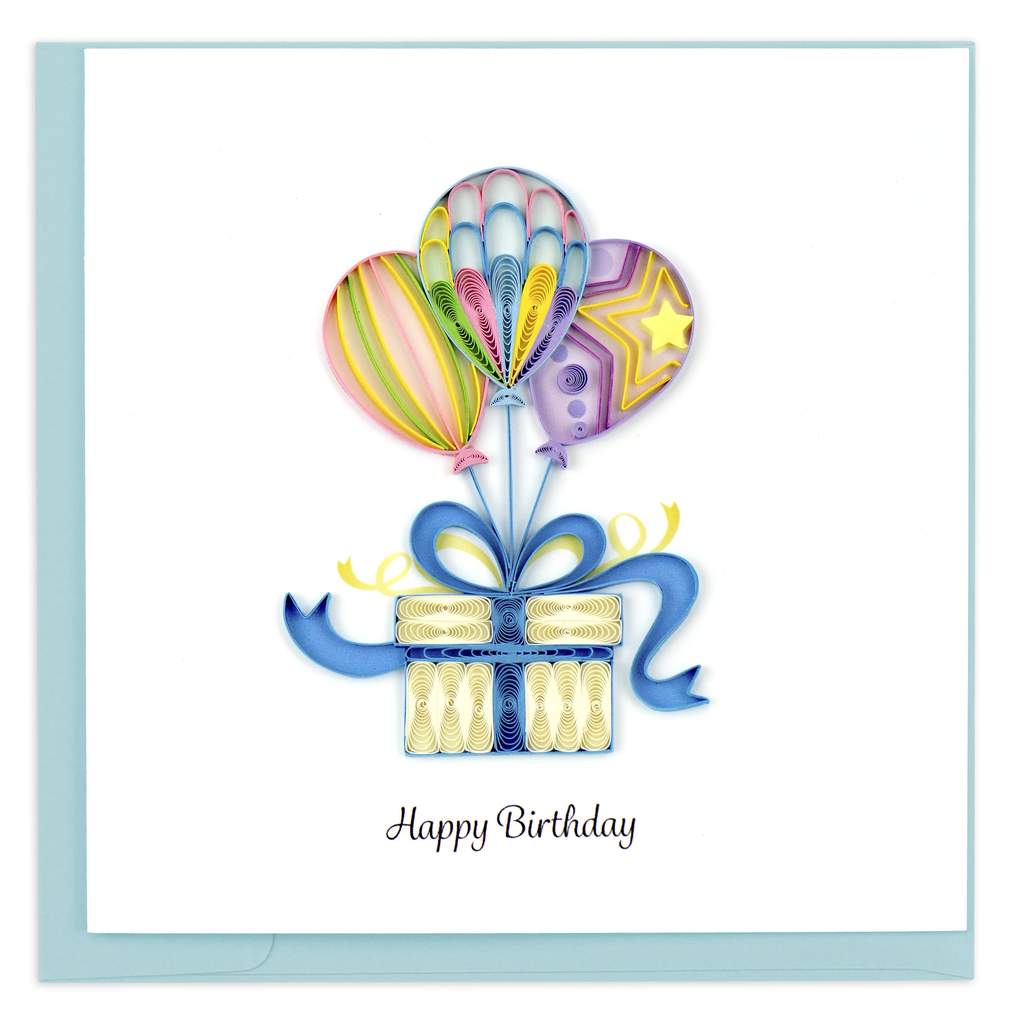 Quilling Card - Balloon Surprise