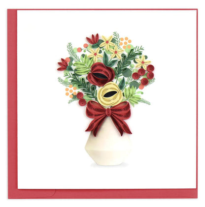 Quilling Card - Holiday Bouquet
