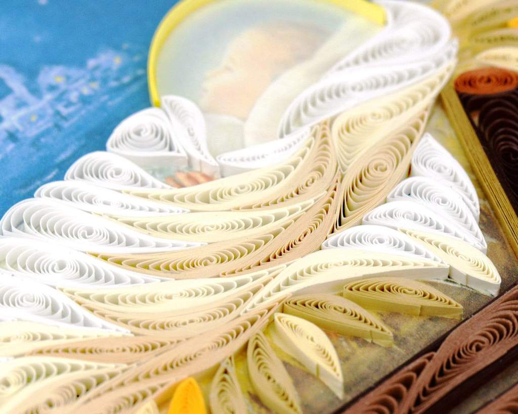 Quilling Card - Manger Scene