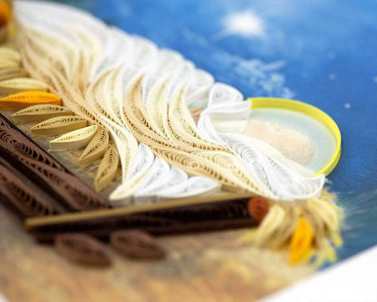 Quilling Card - Manger Scene