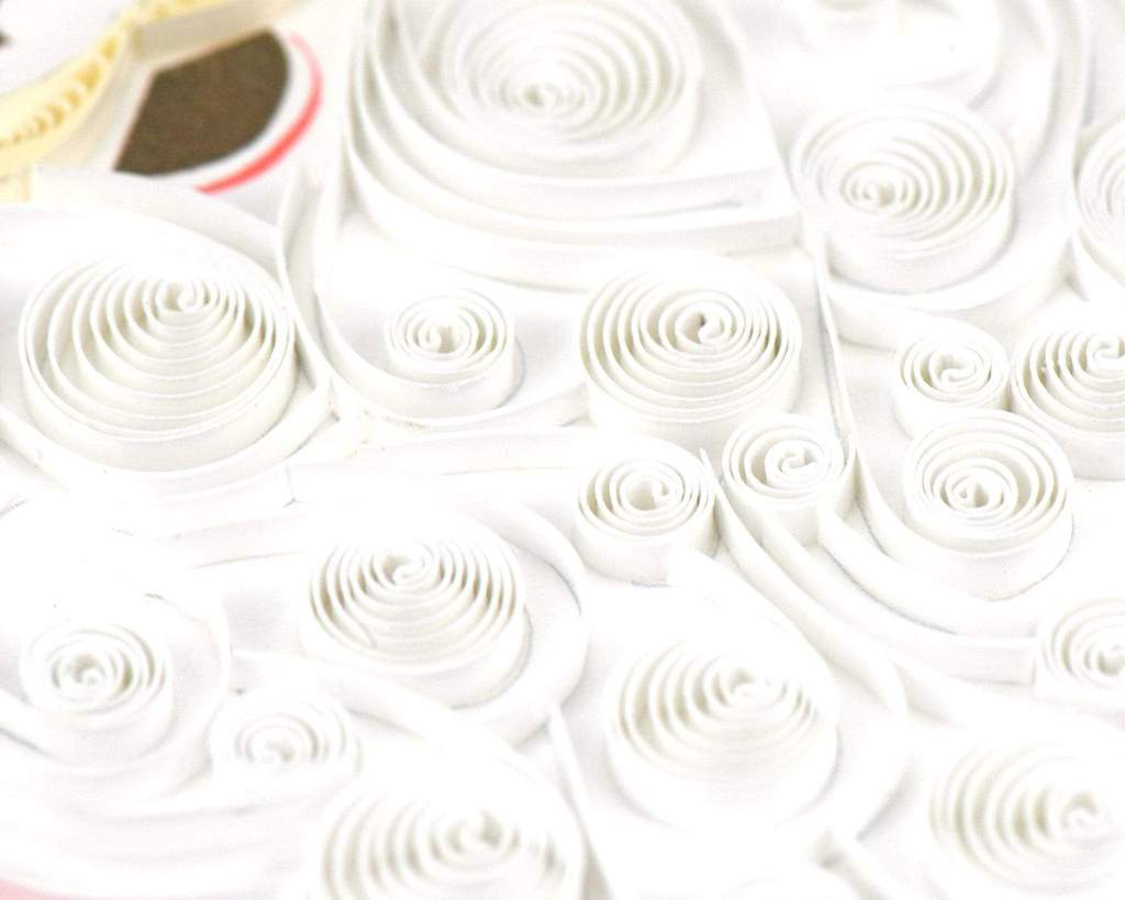 Quilling Card - Santa Beard