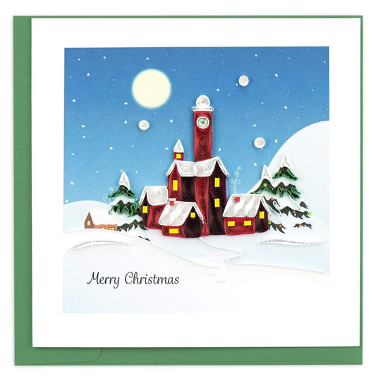 Quilling Card - Santa's Village
