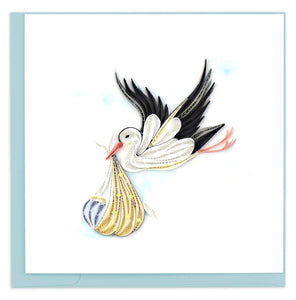 Quilling Card - Special Delivery Stork