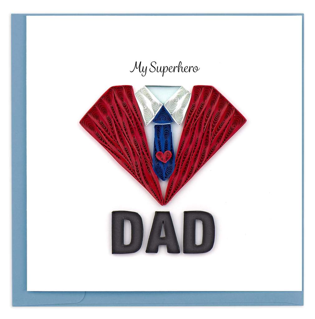 Quilling Card - Superhero Dad