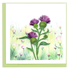 Quilling Card - Thistle