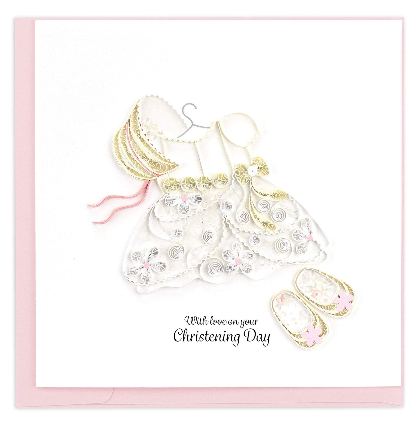 Quilling Card - Girl's Christening