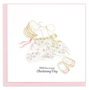 Quilling Card - Girl's Christening