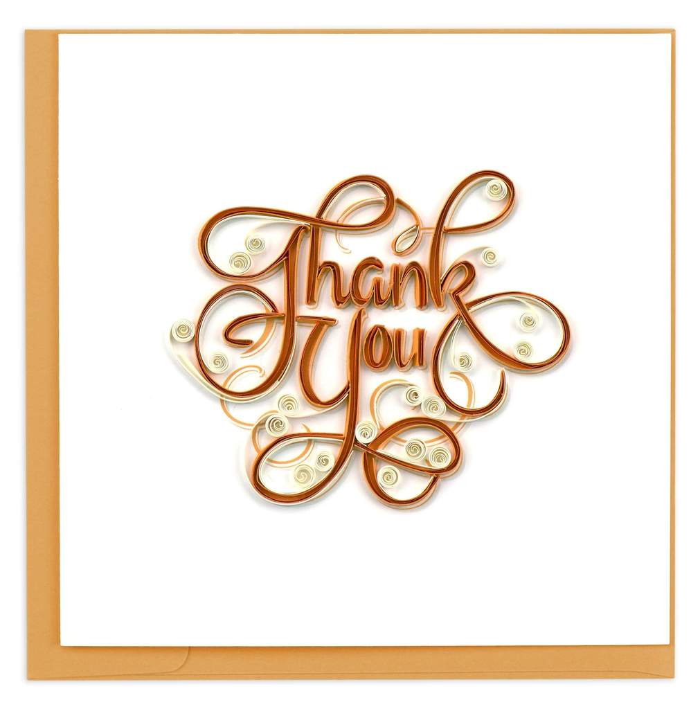 Quilling Card - Thank You Greeting Card