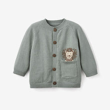 Load image into Gallery viewer, Elegant Baby Lion Knit Baby Cardigan