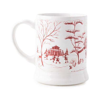 Country Estate Winter Frolic Ruby "Mr. & Mrs. Claus" Mug | Juliska