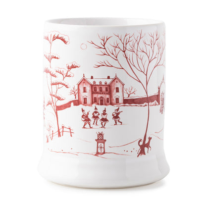 Country Estate Winter Frolic Ruby "Mr. & Mrs. Claus" Mug | Juliska