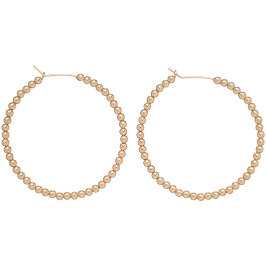 enewton Beaded Gold 1.75 Hoop - 3mm Bead Gold