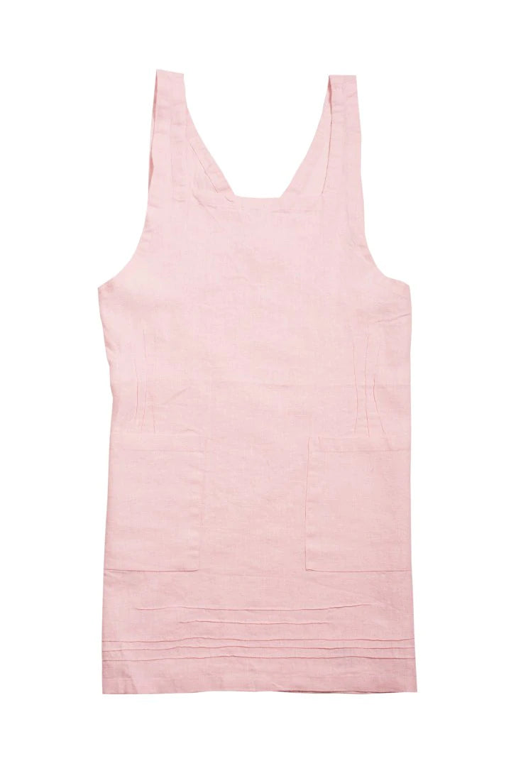 Linen Apron - Pink