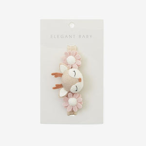 Elegant Baby Fawn Daisy Felt Nylon Baby Headband