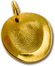 Load image into Gallery viewer, Custom Gold Fingerprint Pendant Kit