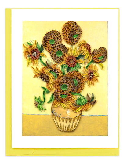 Quilling Card - Sunflowers, Van Gogh