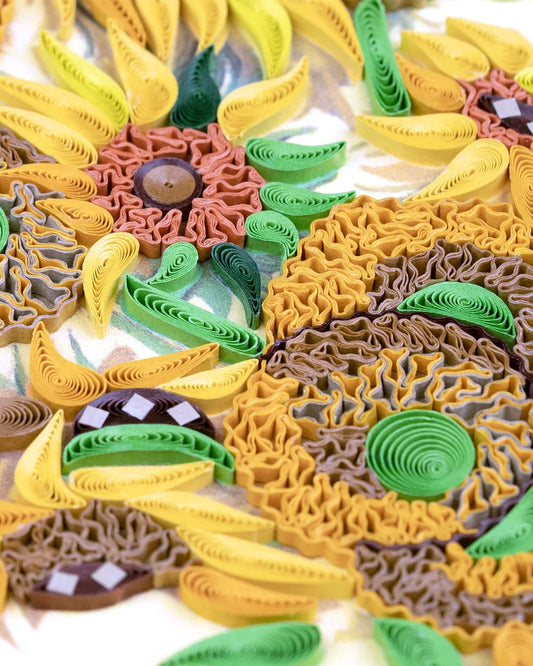 Quilling Card - Sunflowers, Van Gogh
