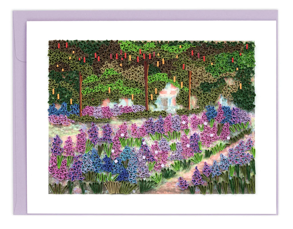 Quilling Card - The Artist's Garden at Giverny, Monet