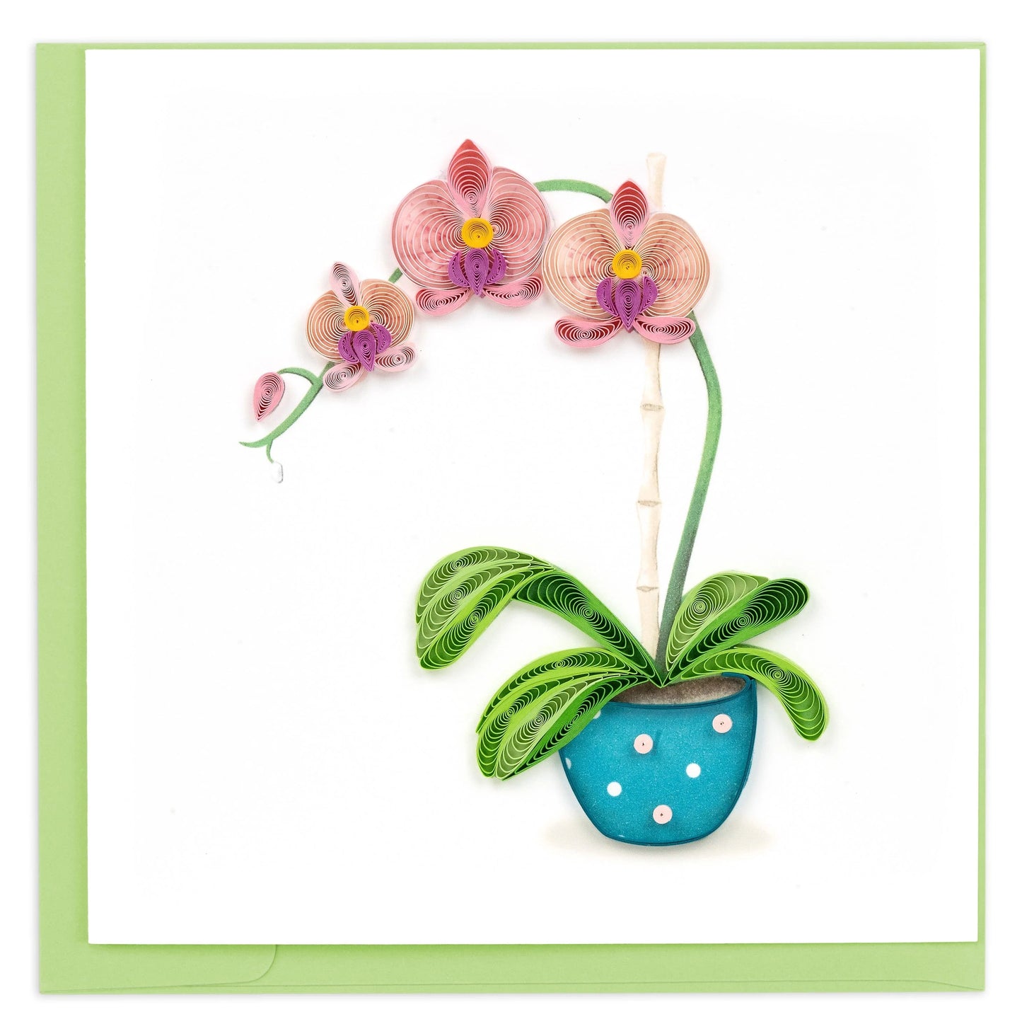 Quilling Card- Potted Orchid