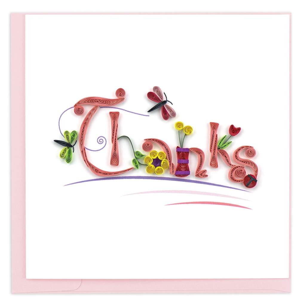 Quilling Card - Thank you