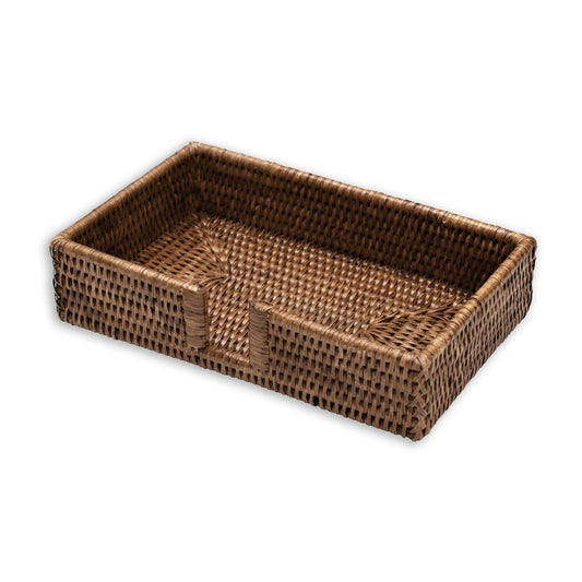 Dark Rattan Guest Napkin Holder