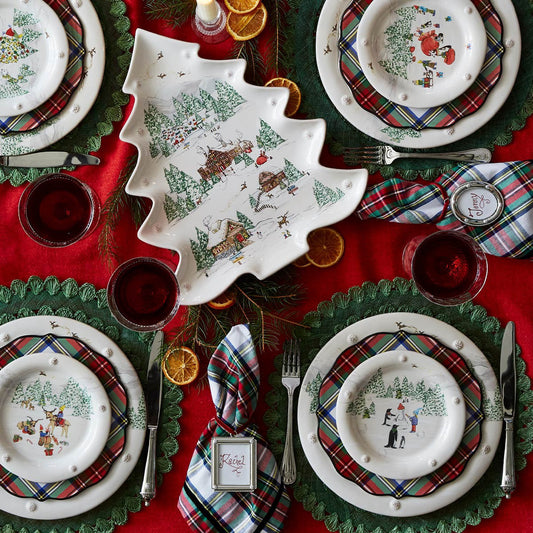 Juliska Stewart Tartan Hostess Tray