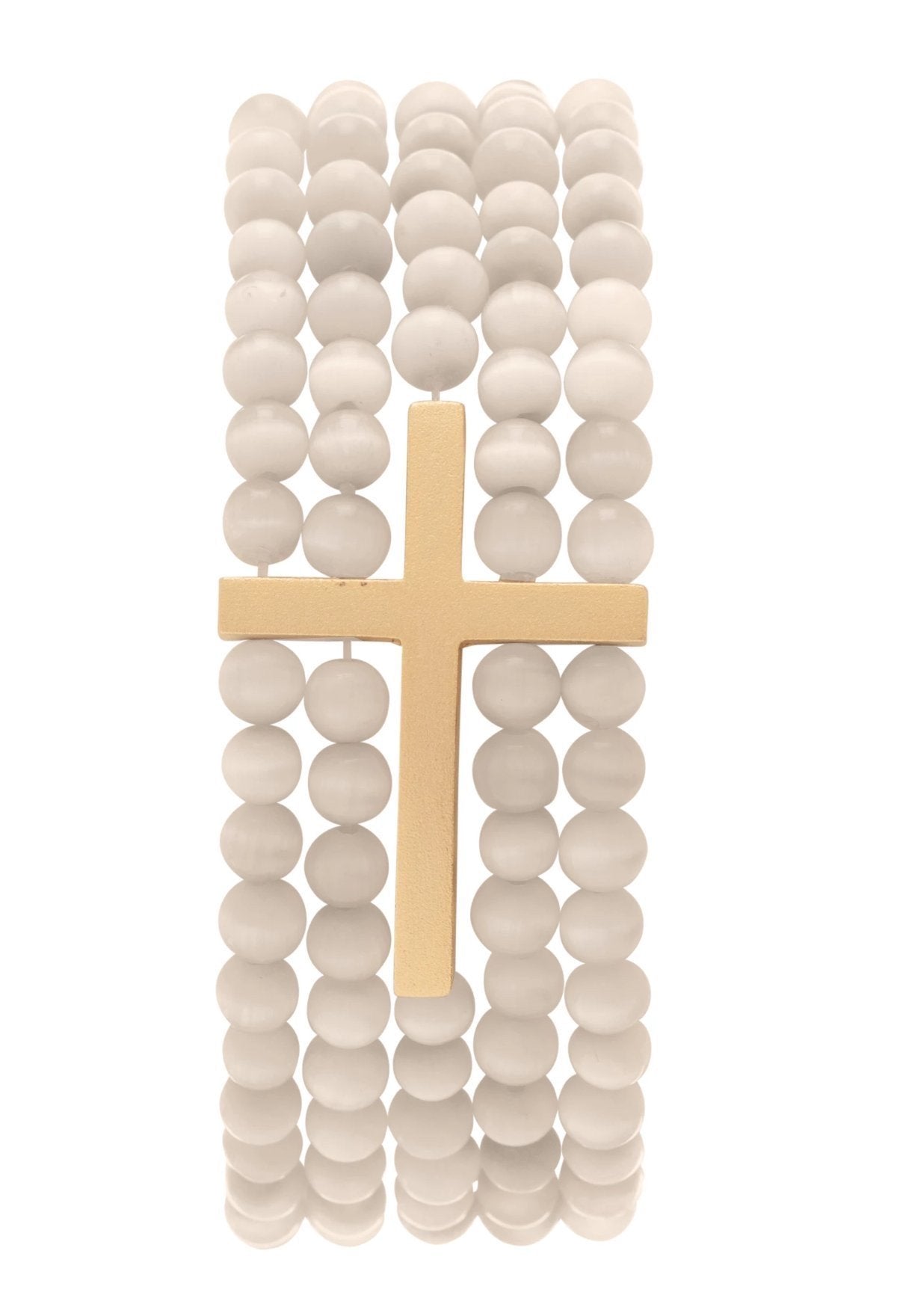 enewton Extends - Dream Inspire 5 Strand 4mm Bead Bracelet Riverstone