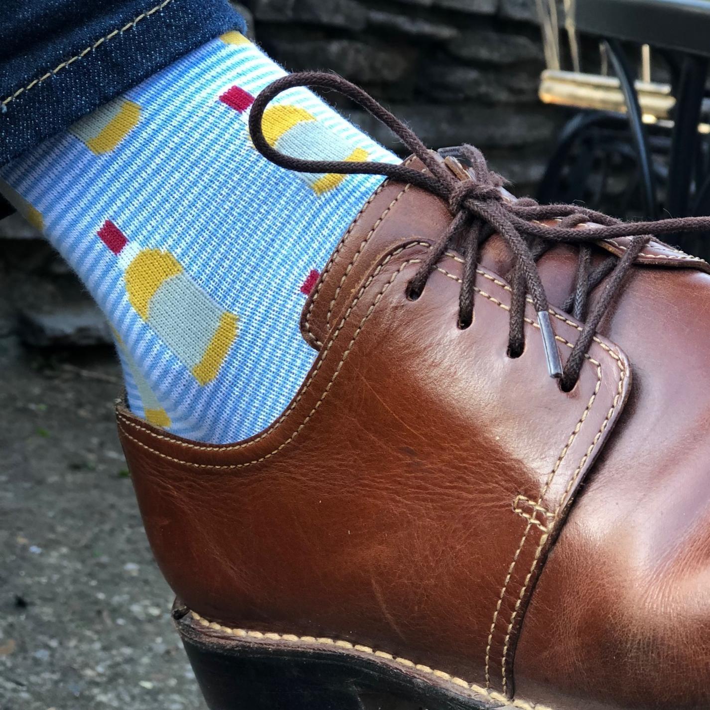 Pappy & Co. Bourbon Bottle Socks in Blue